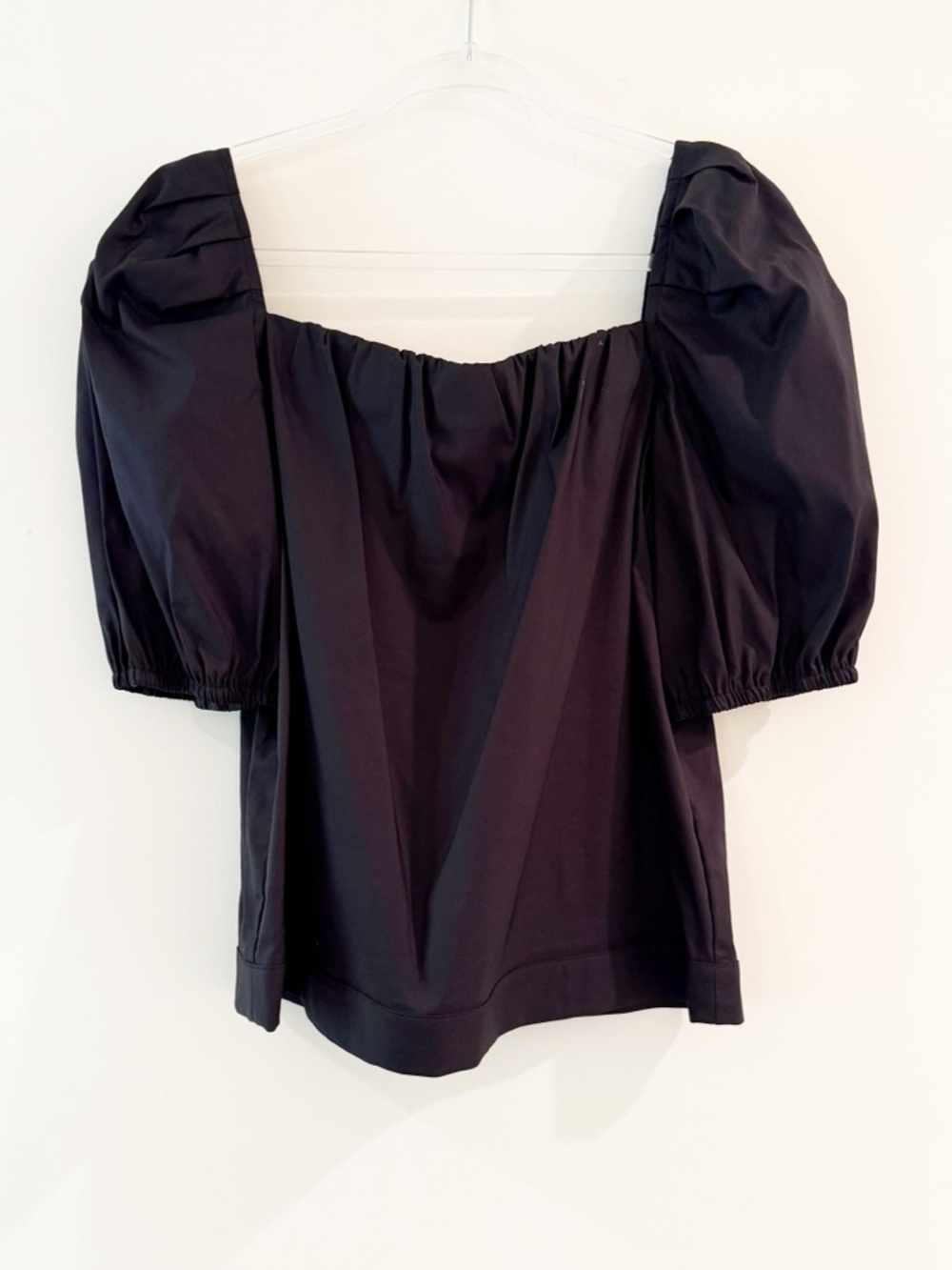 Finley Square Neck Puff Sleeve Poplin Top